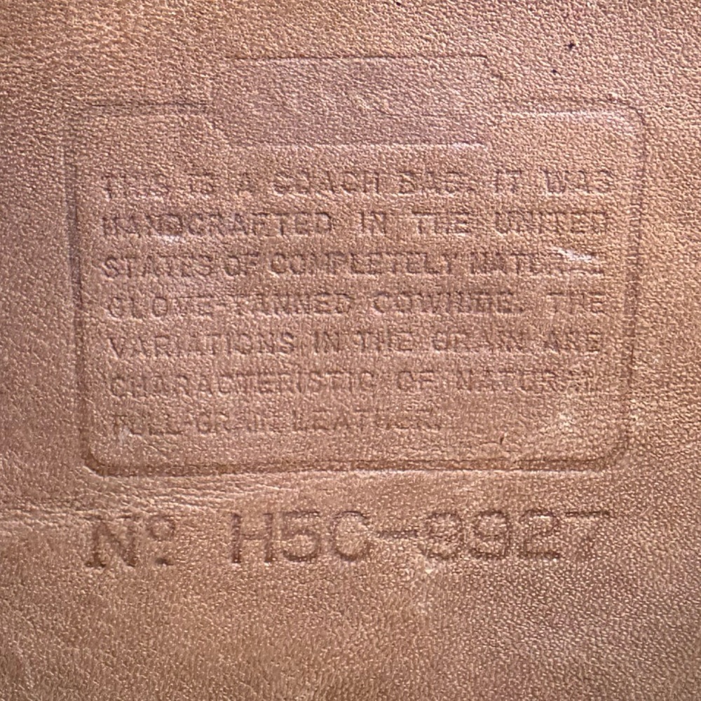 ❤️SOLD❤️Vintage Coach British Tan Willis Bag 9927 - Picture 11 of 12